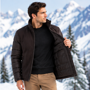 Veste à capuche pour homme en polyester/nylon noir coupe-vent respirante à séchage rapide, style streetwear, fermeture éclair sur le devant, col montant, coupe ajustée, taille standard - Product Image 3