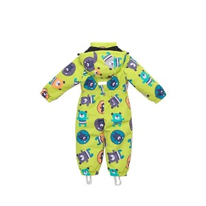 Kids Heated <b>Waterproof</b> Snowsuit Hooded Printed Jumpsuit Unisex Infants <b>Toddlers</b> Zipper Closure Sublimation Design High Quality - Product Image 2