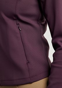 Veste d'équitation pour femme, coupe ajustée, fermeture éclair, veste d'équitation extensible et respirante, vêtements de sport d'extérieur, violet - Product Image 5