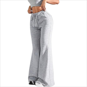 Women Flare Sweatpants High Waist Wide Leg <b>Yoga</b> Pants Casual Lounge Bell Bottom <b>Trousers</b> - Product Image 5
