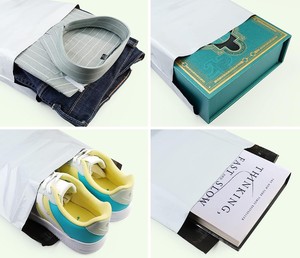 In logo tùy chỉnh EcoFriendly phân hủy sinh học polymailer thể hiện gửi thư túi bao bì vận chuyển Poly Túi bưu phẩm cho quần áo - Product Image 5
