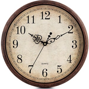 Reloj de Pared Tallado a Mano en Madera de Sheesham con Incrustaciones de Latón - Venta al por Mayor - Product Image 2
