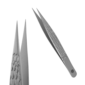 Herramientas para Pestañas Diamond Grip de Acero Inoxidable, Calidad Premium, Duraderas, 115 mm, Punta Dentada y Lisa, Personalización Disponible, Stahlmann - Product Image 2