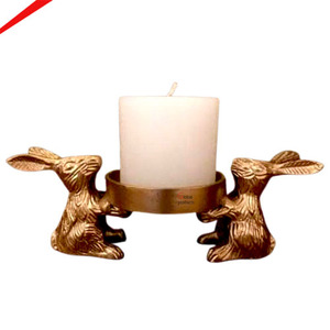 ที่ใส่เทียนรูปดอกบัวคุณภาพสูง ดีไซน์หรูหรา สีทอง ทันสมัย ทำจากโลหะ - Product Image 4