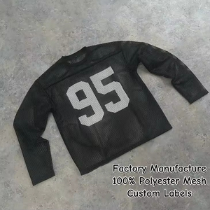 Conjuntos de Jersey de Malla Premium de Manga Larga para Fútbol y Hockey, Sublimados, Personalizados, de Secado Rápido, Estilo Urbano - Product Image 3