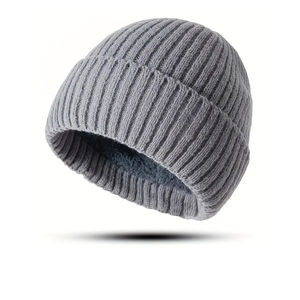 Gorros de lana transpirables para hombre, antidecoloración, de la mejor calidad, personalizados, cálidos para invierno, con logotipo personalizado, servicio OEM de alta demanda. - Product Image 1