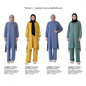 ชุดเสื้อสเวตเตอร์ถักโฮมมี่สำหรับผู้หญิง ชุดที่สวมใส่สบายและมีสไตล์ - Product Image 2