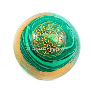 Bola de esferas de orgonita y cornalina curativa, con gargantilla, Eiki, para meditación y terapia, nueva - Product Image 4