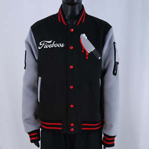 Veste universitaire en chenille brodée de haute qualité, nouveau design, patchwork, streetwear, style cool, très vendue, veste d'hiver - Product Image 1