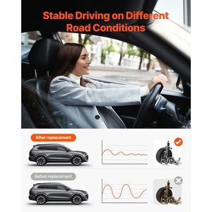 2 Amortiguadores Traseros Compatibles con Cadillac Escalade, Chevrolet Avalanche/Silverado/Suburban/Tahoe, GMC Yukon - Product Image 4