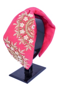 Serre-tête rembourré de qualité supérieure, large, léger et confortable, brodé, pour femmes et filles, accessoire pour cheveux - Product Image 2