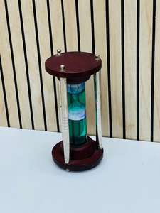 Reloj de Arena de 9'' con Base de Madera, Decoración Náutica para el Hogar u Oficina - Product Image 5