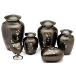 Handcrafted Pet Cremation Urns Set Brass Metal <b>Dog</b> Cat <b>Ashes</b> Urn Paw Print Keepsake Heart Urns for Human <b>Ashes</b> Memorial Urns - Product Image 1