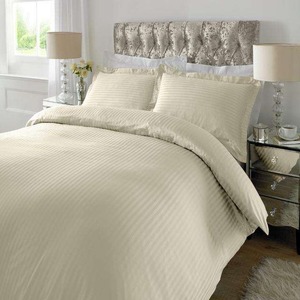 Ensemble de housse de couette rayée en coton 400TC pour la maison, utilisable toute l'année - Product Image 4