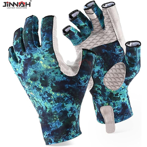 Gants de navigation à doigts coupés en cuir respirant, gants de bateau en cuir synthétique pour hommes à doigts courts, prix de gros abordable - Product Image 2