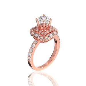 Royal Double Halo Moissanite <b>Ring</b> 6mm Vietnam Jewelry Glosbe & Co Engagement <b>Ring</b> Brilliant-cut Wholesale Everyday Wear - Product Image 2