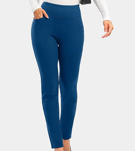 Pantalones de Vestir de Cintura Alta para Mujer con Bolsillos, Pantalones de Trabajo Casuales de Negocios para Mujer, Pantalones Ajustados Elásticos para Oficina - Product Image 5