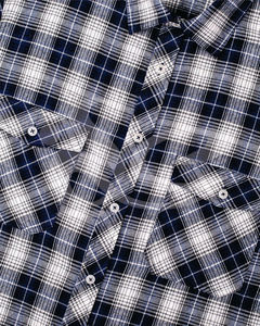 <b>Men's</b> <b>White</b> Plaid <b>Long</b> <b>Sleeve</b> Flannel <b>Shirt</b> 100% Cotton Button Down Collar Casual Autumn Wear - Product Image 3