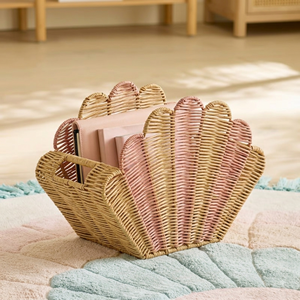 Best Choice Rattan Sell Shaped Basket For Kids, Natural Woven Children's Toy <b>Storage</b> & Organizer Basket, OEM Wholesale Vietnam - Product Image 3