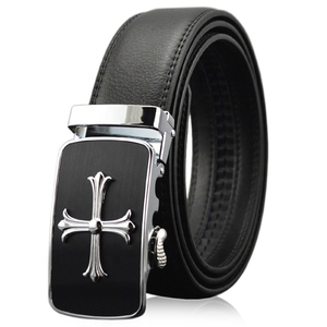 Cinturón Casual de Cuero Vacuno para Hombre, Ajustable, con Hebilla de Calavera de Aleación, 3.5cm de Ancho, 110cm de Largo, Duradero - Product Image 3