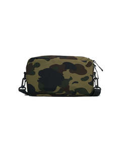 Green Camo Shark Face Crossbody Bag Unisex Hip Hop Zipper <b>Shoulder</b> <b>Sling</b> - Product Image 4