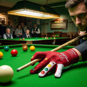 Gants de snooker de qualité supérieure en tissu maillé élastique, légers et portables, pour un contrôle précis du bâton de billard et l'entraînement. - Product Image 5