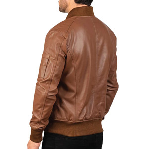 Chaqueta de Cuero de Oveja Auténtica para Hombre, Prenda Exterior Elegante, Duradera y Cómoda - Product Image 2