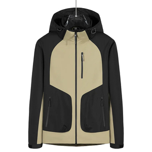 Custom Men Sporty Hooded Waterproof <b>Canvas</b> <b>Jacket</b> Breathable Windproof Outdoor Rain <b>Jacket</b> Streetwear Style - Product Image 1
