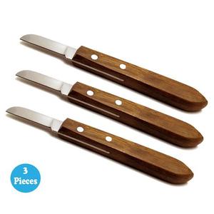 Optitech Healthcare AW-870 <b>Wood</b> Handle Stainless Steel Knife Set Manual <b>Cutting</b> <b>Tool</b> Silver Color for Women - Product Image 4