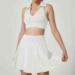 Uniforme de Tenis para Mujer, Serie Court Action, Falda, Pantalones Cortos y Top, Tela Suave y Ventilada, para Entrenamiento Ágil y Partidos - Product Image 3