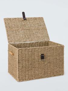 Cesta grande de almacenamiento de hierba marina con tapa, cesta de almacenamiento hecha a mano, venta al por mayor, ecológica, hecha en Vietnam - Product Image 3