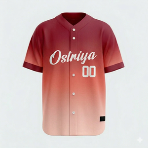 2026 New Fashion <b>Hip</b> Hop Baseball Jersey Custom Front Heat Transfer Printed Stitched Breathable V-Neck Short Sleeve 3D Pattern - Product Image 4