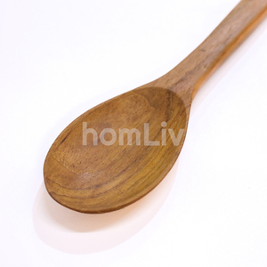 Teak Wood Handmade Decorative Eating Spoon Sustainable Natural Solid Wood Kitchen <b>Flatware</b> Dining Tableware Wooden Cutlery - Product Image 3