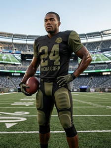 Maillot de football américain haut de gamme - Vêtements de sport en mesh personnalisés - Coutures renforcées durables pour les équipes des États-Unis et du Royaume-Uni - Product Image 4