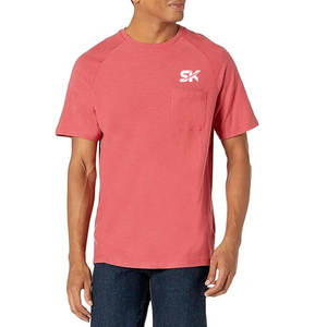 Camisetas Lisas con Bolsillo Ligeras, Novedad 2026, Personaliza Tu Propio Diseño, Camisetas Lisas con Bolsillo para Venta en Línea - Product Image 1