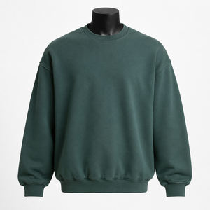 Sudadera Personalizada Extra Grande para Hombre, Cuello Redondo, Algodón Grueso, Fabricante de Marca Privada - Product Image 1