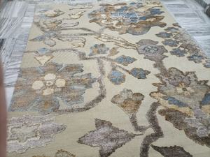 Alfombra de lana anudada a mano indotibetana de lujo Diseño floral silenciado para interiores modernos Alfombras y juegos - Product Image 2