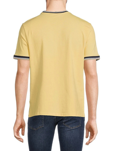 T-shirts unisexes à manches courtes, col rond, coupe ample, en denim vintage gaufré, délavé à l'acide, écologique, 220g, avec décorations en patchs - Product Image 3