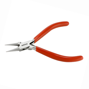 Herramientas de Joyería Directas de Fábrica, Alicates de Punta Redonda Delgados, Rojos, 120 mm, Acero Inoxidable, Herramientas Manuales Industriales, Herramientas para Joyería, Anillos - Product Image 1