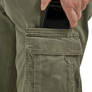 Flat Front Plus Size <b>Men</b> Pants with Pockets Casual <b>Stretch</b> Trousers for Plus Size In Adult Size Pant - Product Image 5