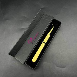 แหนบปลายโค้ง ต่อขนตา ชุบพลาสมา ชุบทอง คุณภาพพรีเมียม สแตนเลสเกรดผ่าตัด - Product Image 6