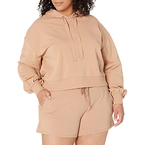 Ensemble deux pièces d'été pour femme, short taille haute en dentelle unie, coton doux, coupe régulière confortable, respirant, tendance pour temps chaud - Product Image 4