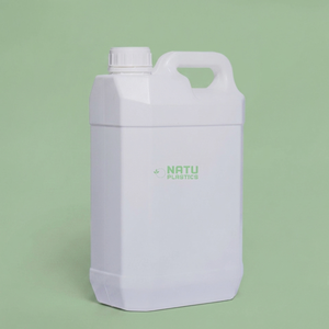 Custom Wholesale <b>5L</b> HDPE Plastic <b>Jerry</b> <b>Can</b> for Cleaning Liquid Package Container Oil Champagne with Screw Cap - Product Image 1