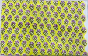 Tela de Algodón Puro Estampada a Mano, Ligera y Suave para Vestidos de Mujer, Tela de Algodón Estampada de Jaipur, Proveedor de Estampado Personalizado - Product Image 6