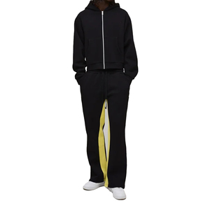 Conjunto Deportivo Extra Grande con Logotipo Bordado Personalizado, Manga Larga, Poliéster de Alta Calidad, Conjuntos de Dos Piezas con Sudadera para Mujer - Product Image 1