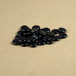 Perle ronde polie en Shungite de 0,55 po (14 mm), trou de 0,07 po (1,8 mm) - Product Image 5