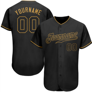 Camiseta de Béisbol Personalizada Barata, Diseño Negro, Logotipo Bordado Sublimado, Camiseta de Béisbol - Product Image 4