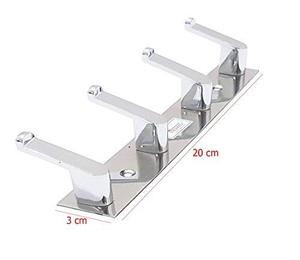 Gancho de Pared de Acero Inoxidable de 4 Puntas, Gancho para Colgar en la Puerta Resistente a la Oxidación SS202, Proveedor Mayorista - Product Image 2