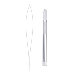 Stainless Steel Hair Extension Pliers Tool Kit Loop Pulling Tool Threader Wire <b>Beads</b> Device Lightweight Reusable A+ Grade - Product Image 4