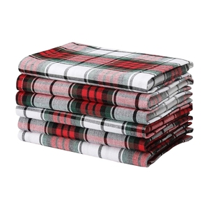 100% Cotton Red White <b>Check</b> Napkin – Heavy Quality Durable Reusable Dining Napkin for Kitchen Restaurant & Catering Use - Product Image 2